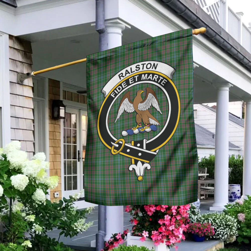 Ralston USA Tartan Flag with Family Crest - Tartan Vibes Clothing