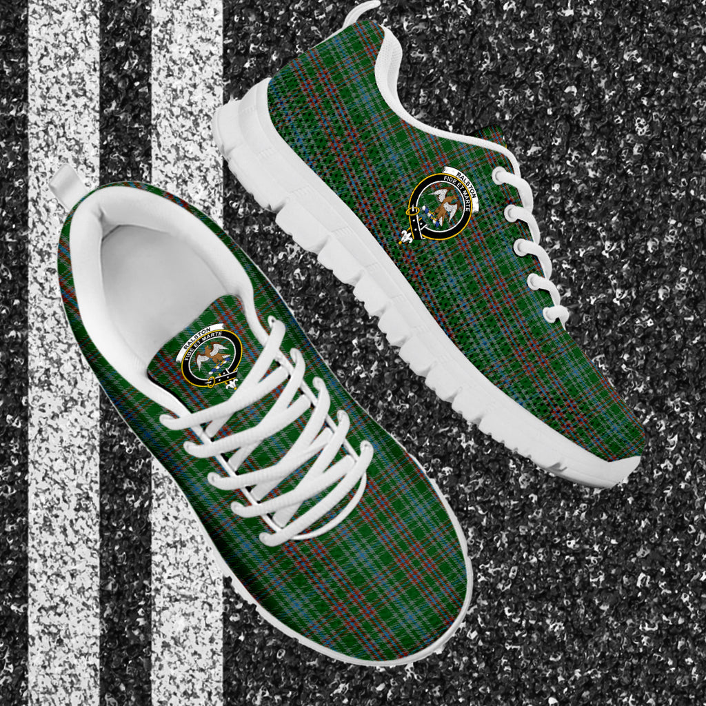 Ralston USA Tartan Sneakers with Family Crest - Tartan Vibes Clothing