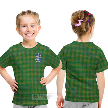 Ram Irish Clan Tartan Kid T-Shirt with Coat of Arms - Tartan Vibes Clothing