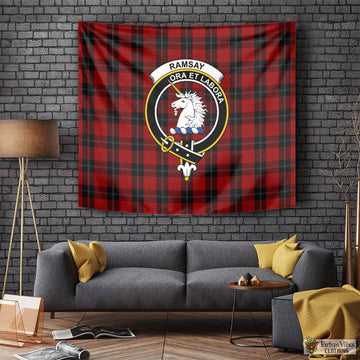 Ramsay Tartan Tapestry Wall Hanging and Home Decor for Room with Family Crest