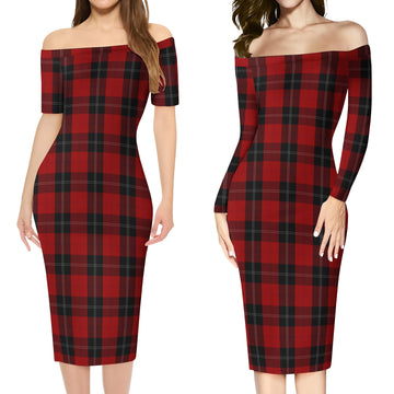 Ramsay Tartan Off Shoulder Lady Dress