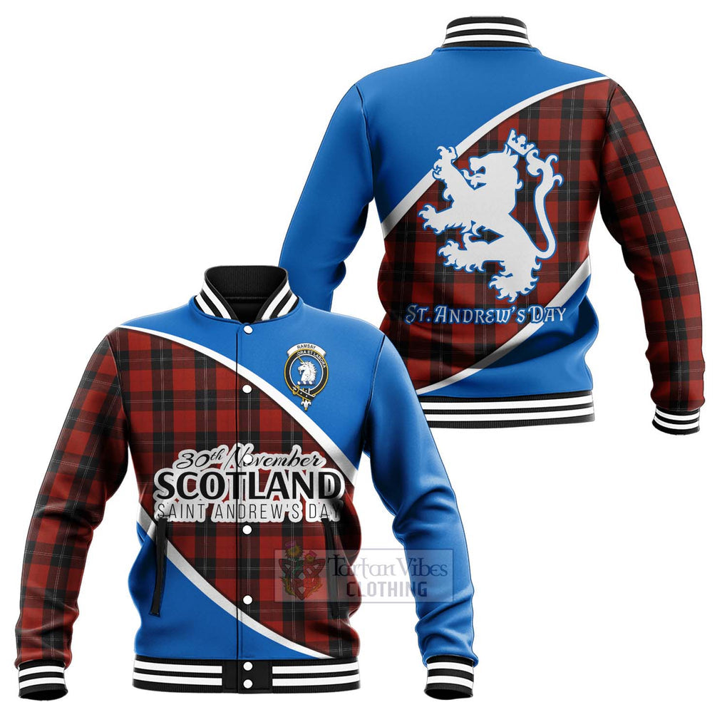 Ramsay Family Crest Tartan Baseball Jacket Celebrate Saint Andrew's Day in Style Unisex - Tartan Vibes Clothing