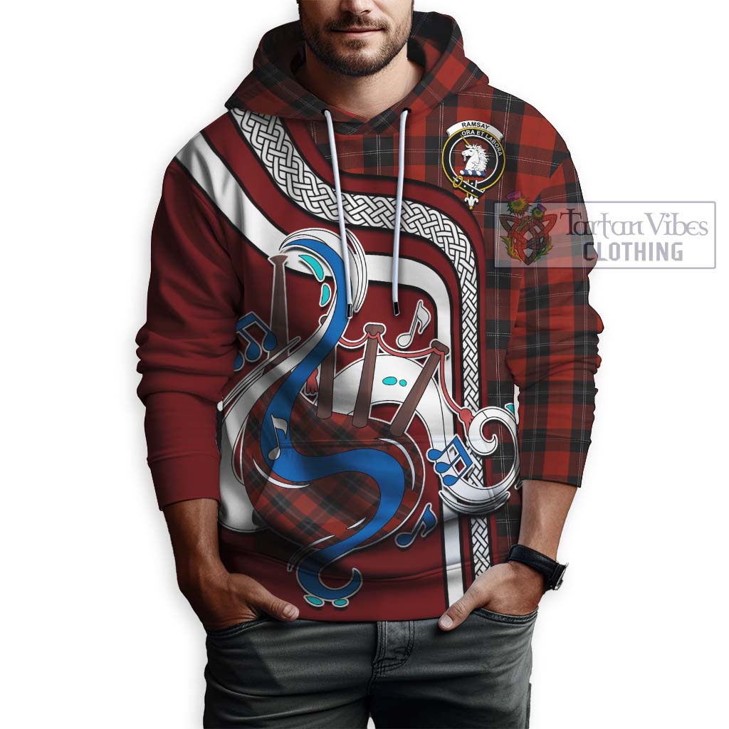 Tartan Vibes Clothing Ramsay Tartan Hoodie with Epic Bagpipe Style