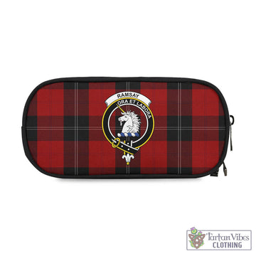 Ramsay Tartan Pen and Pencil Case with Family Crest