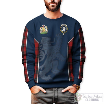 Ramsay Tartan Sweater with Family Crest and Lion Rampant Vibes Sport Style