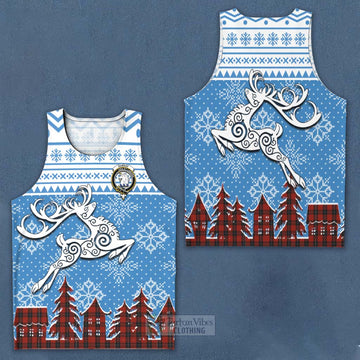 Ramsay Clan Christmas Men's Tank Top Celtic Reindeer Style Men - Tartan Vibes Clothing