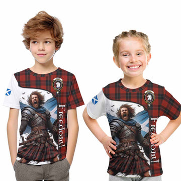 Ramsay Crest Tartan Kid T-Shirt Inspired by the Freedom of Scottish Warrior