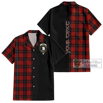 Ramsay Tartan Short Sleeve Button Shirt with Family Crest and Half Of Me Style