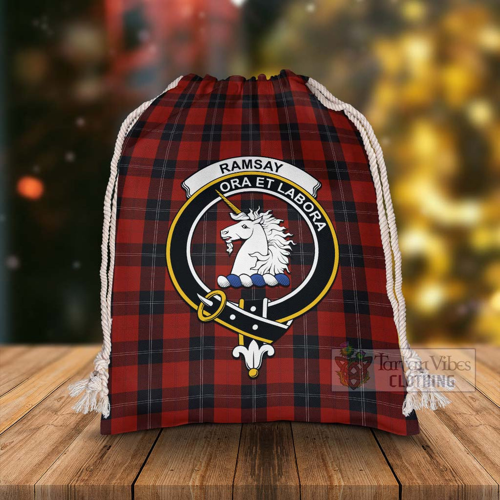 Tartan Vibes Clothing Ramsay Tartan Christmas Santa's Bag with Family Crest