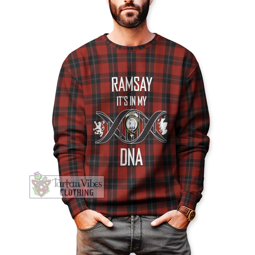 Tartan Vibes Clothing Ramsay Tartan Sweatshirt with Family Crest DNA In Me Style