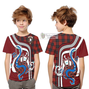 Ramsay Tartan Kid T-Shirt with Epic Bagpipe Style