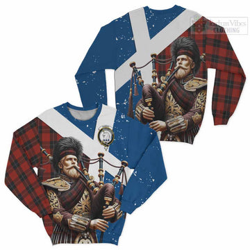 Ramsay Tartan Sweatshirt with Family Crest Scottish Bagpiper Vibes