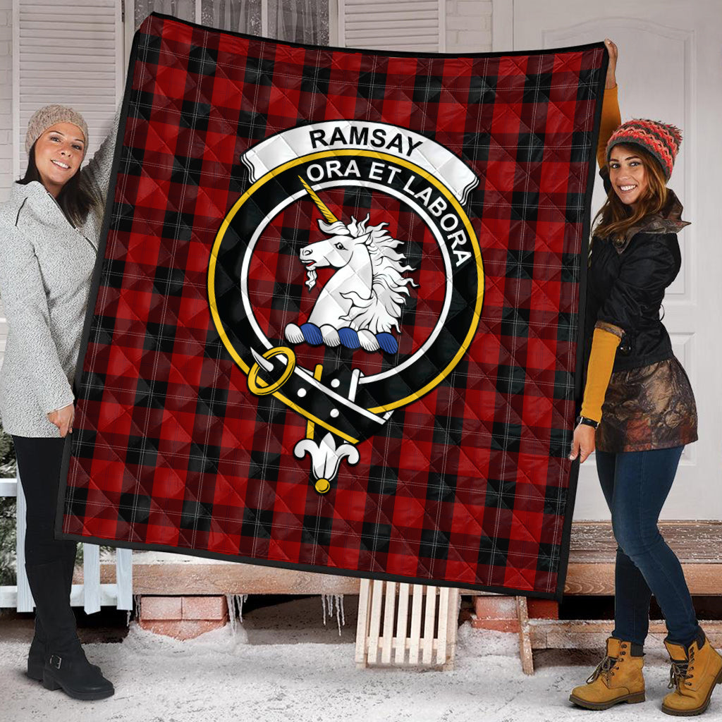 ramsay-tartan-quilt-with-family-crest