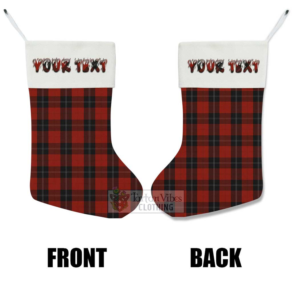 Tartan Vibes Clothing Ramsay Tartan Christmas Stocking with Personalized Text