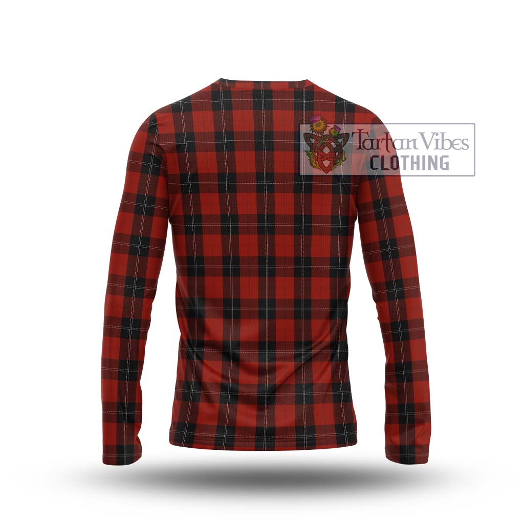 Tartan Vibes Clothing Ramsay Tartan Long Sleeve T-Shirt with Family Crest DNA In Me Style