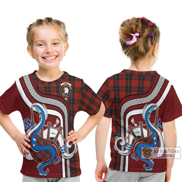 Ramsay Tartan Kid T-Shirt with Epic Bagpipe Style