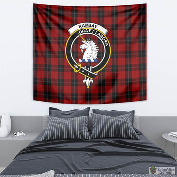 Ramsay Tartan Tapestry Wall Hanging and Home Decor for Room with Family Crest