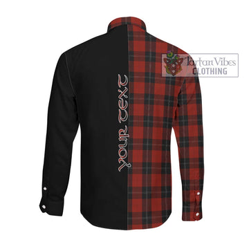 Ramsay Tartan Long Sleeve Button Shirt with Family Crest and Half Of Me Style