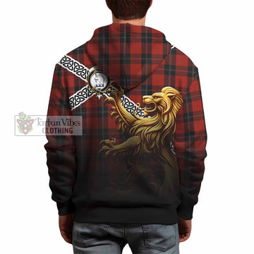 Ramsay Crest Tartan Hoodie with Golden Lion Emblem Celtic Style - Tartan Vibes Clothing