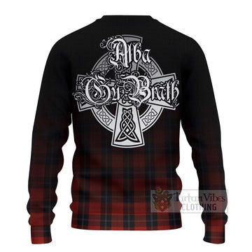 Ramsay Tartan Ugly Sweater Featuring Alba Gu Brath Family Crest Celtic Inspired