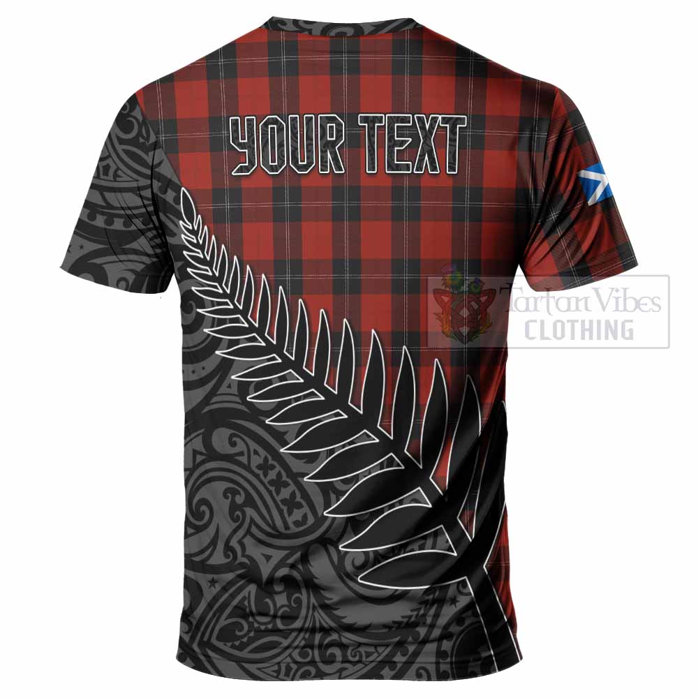 Tartan Vibes Clothing Ramsay Crest Tartan T-Shirt with New Zealand Silver Fern Half Style