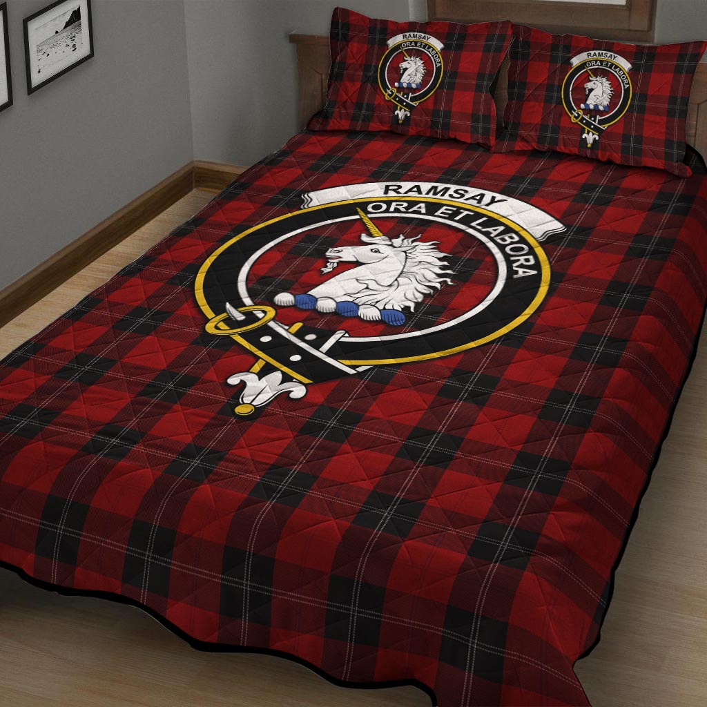 Ramsay Tartan Quilt Bed Set with Family Crest - Tartan Vibes Clothing