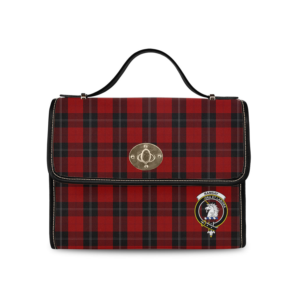 ramsay-tartan-leather-strap-waterproof-canvas-bag-with-family-crest