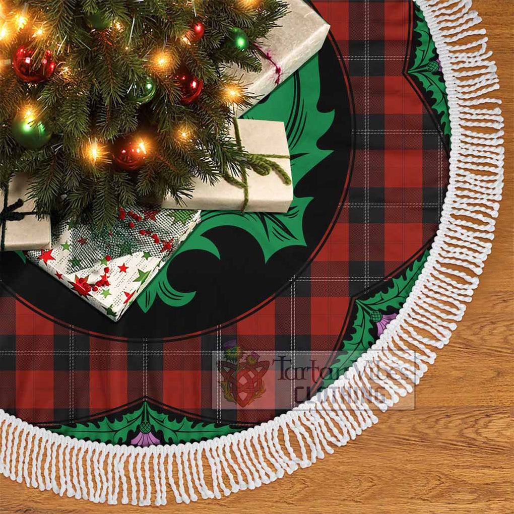 Tartan Vibes Clothing Ramsay Tartan Christmas Tree Skirt Scottish Thistle Style