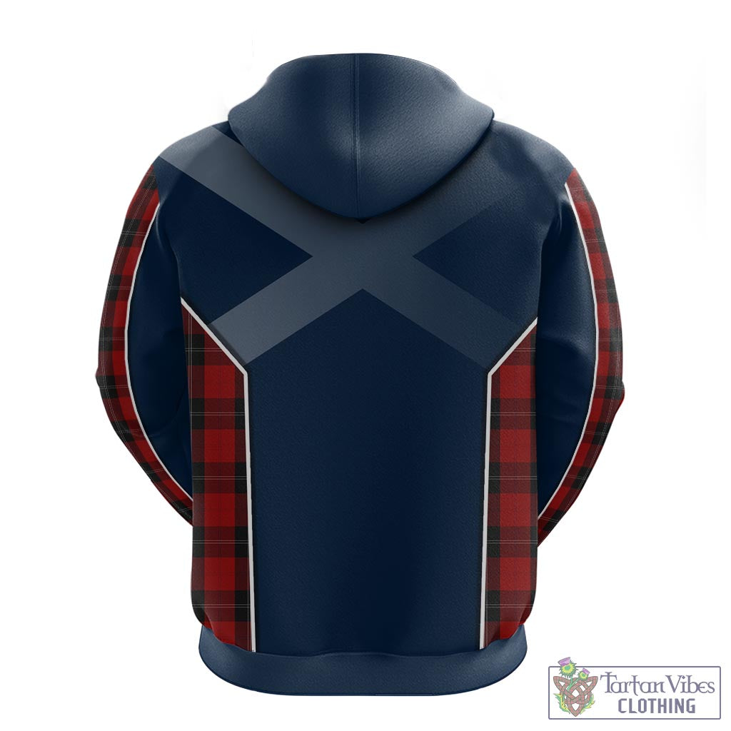 Tartan Vibes Clothing Ramsay Tartan Hoodie with Family Crest and Scottish Thistle Vibes Sport Style