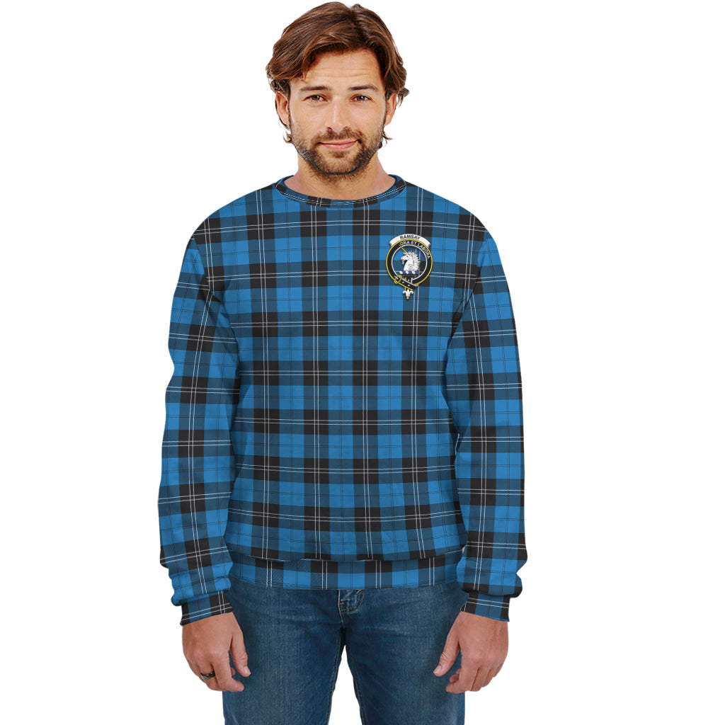 ramsay-blue-ancient-tartan-sweatshirt-with-family-crest