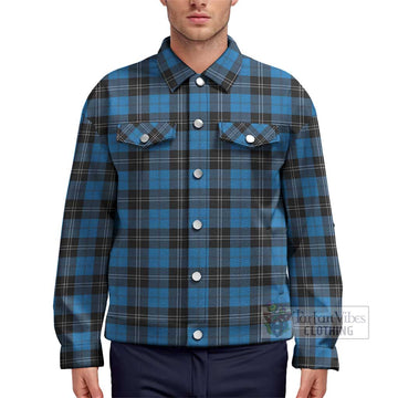 Ramsay Blue Ancient Tartan Unisex Lapel Cotton Jacket