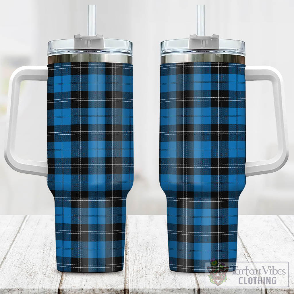 Tartan Vibes Clothing Ramsay Blue Ancient Tartan Tumbler with Handle