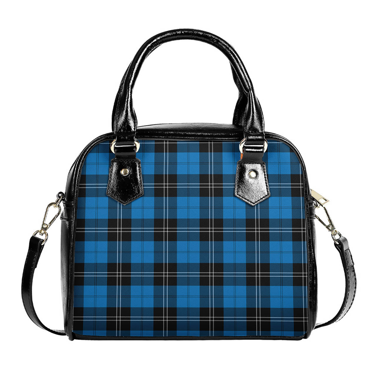Ramsay Blue Ancient Tartan Shoulder Handbags One Size 6*25*22 cm - Tartanvibesclothing