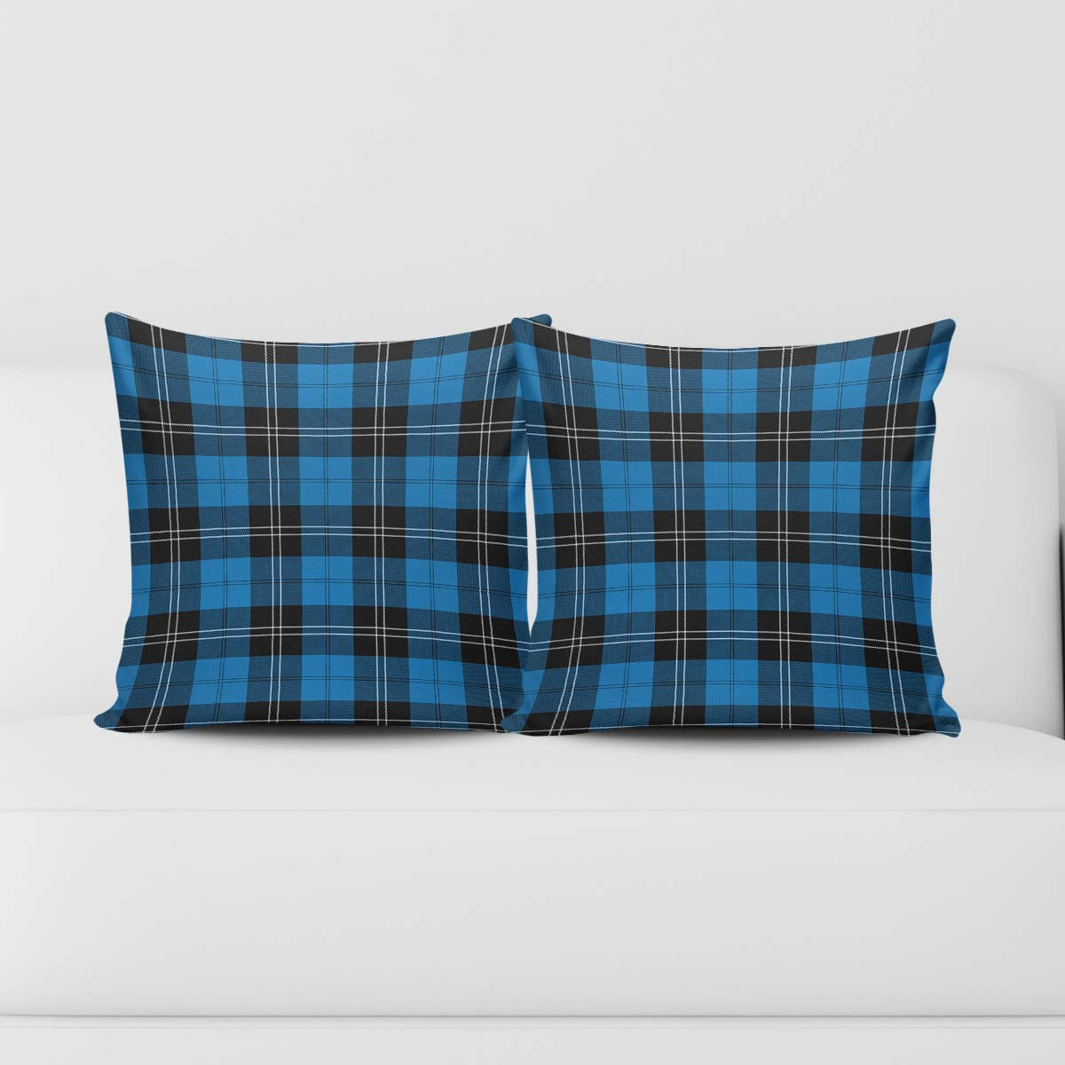 Ramsay Blue Ancient Tartan Pillow Cover Square Pillow Cover - Tartanvibesclothing