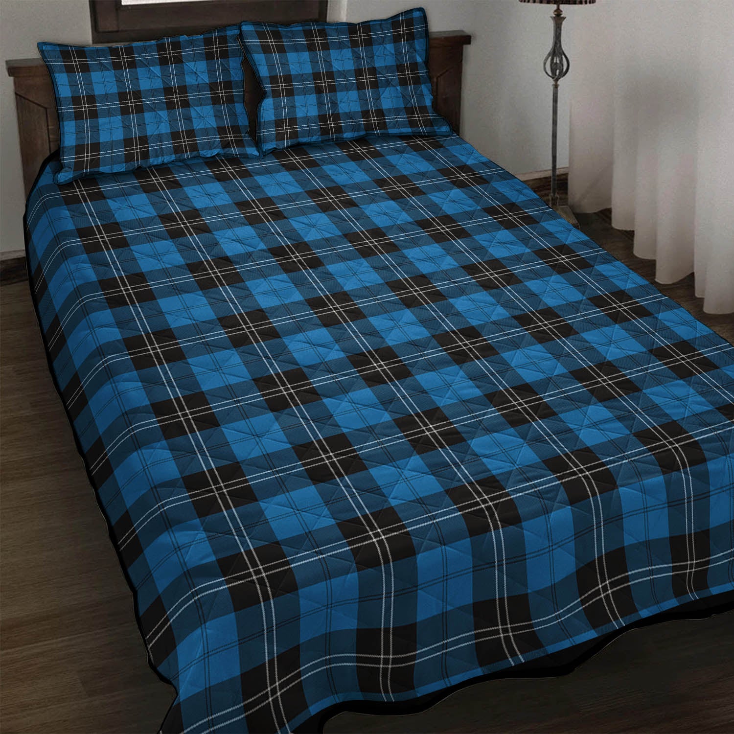 Ramsay Blue Ancient Tartan Quilt Bed Set - Tartanvibesclothing Shop