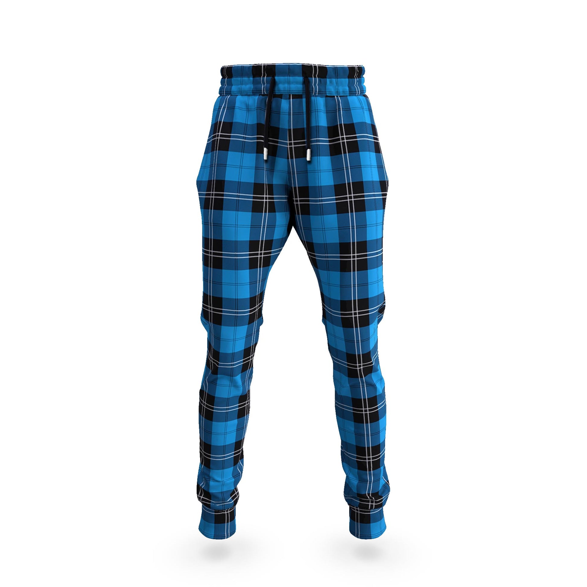 Ramsay Blue Ancient Tartan Joggers Pants - Tartanvibesclothing Shop