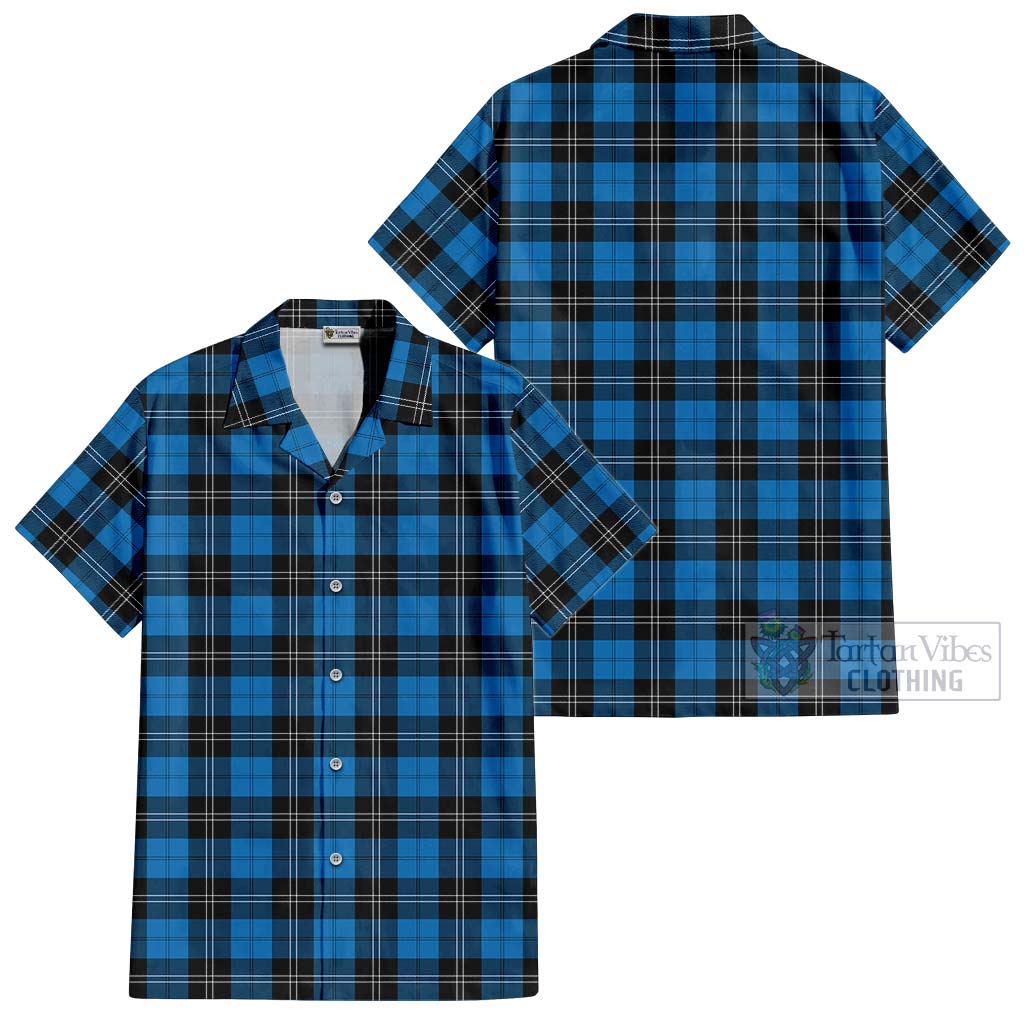 Tartan Vibes Clothing Ramsay Blue Ancient Tartan Cotton Hawaiian Shirt