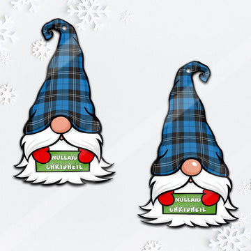 Ramsay Blue Ancient Gnome Christmas Ornament with His Tartan Christmas Hat