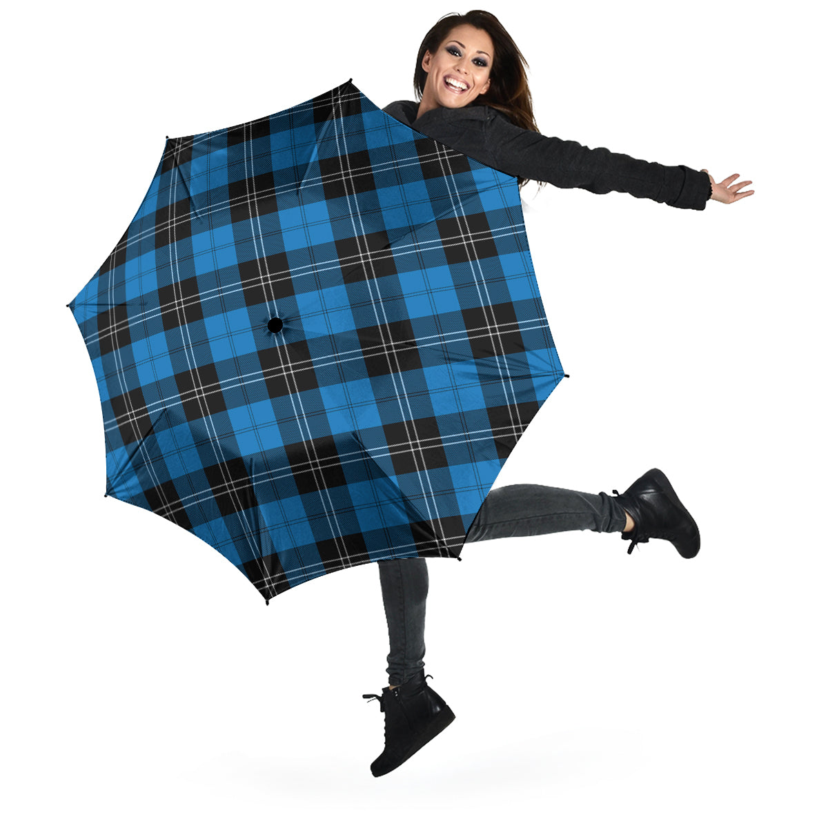 Ramsay Blue Ancient Tartan Umbrella - Tartanvibesclothing