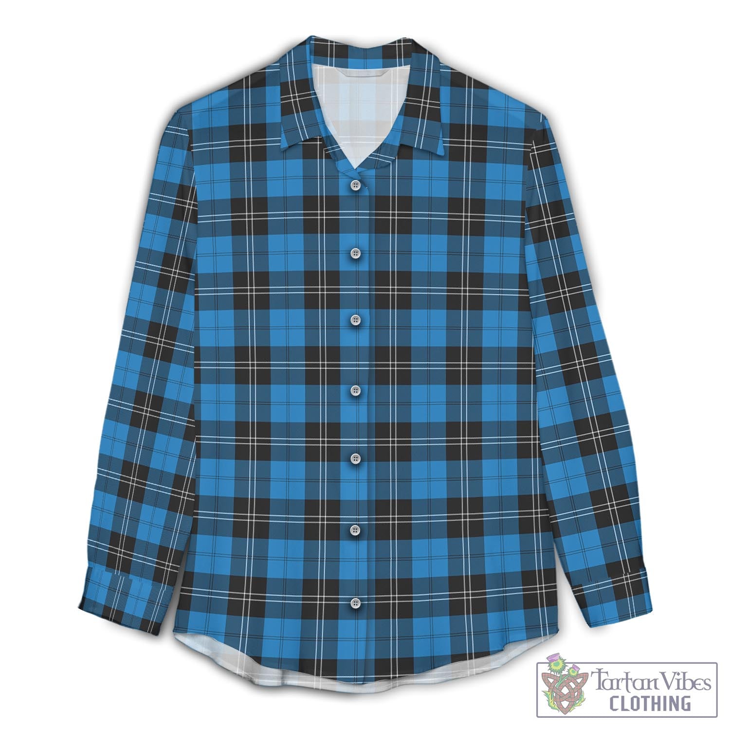 Ramsay Blue Ancient Tartan Womens Casual Shirt