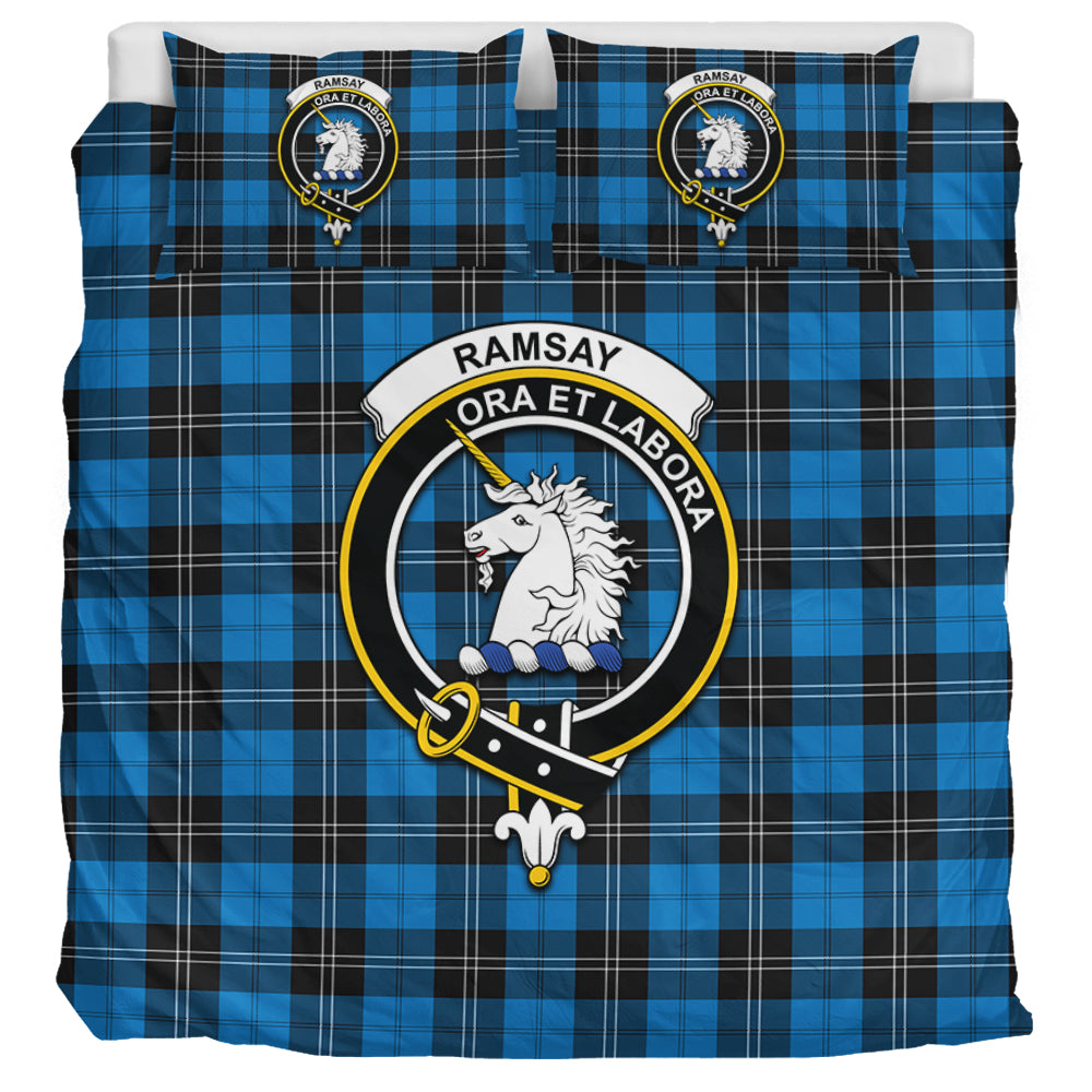 ramsay-blue-ancient-tartan-bedding-set-with-family-crest