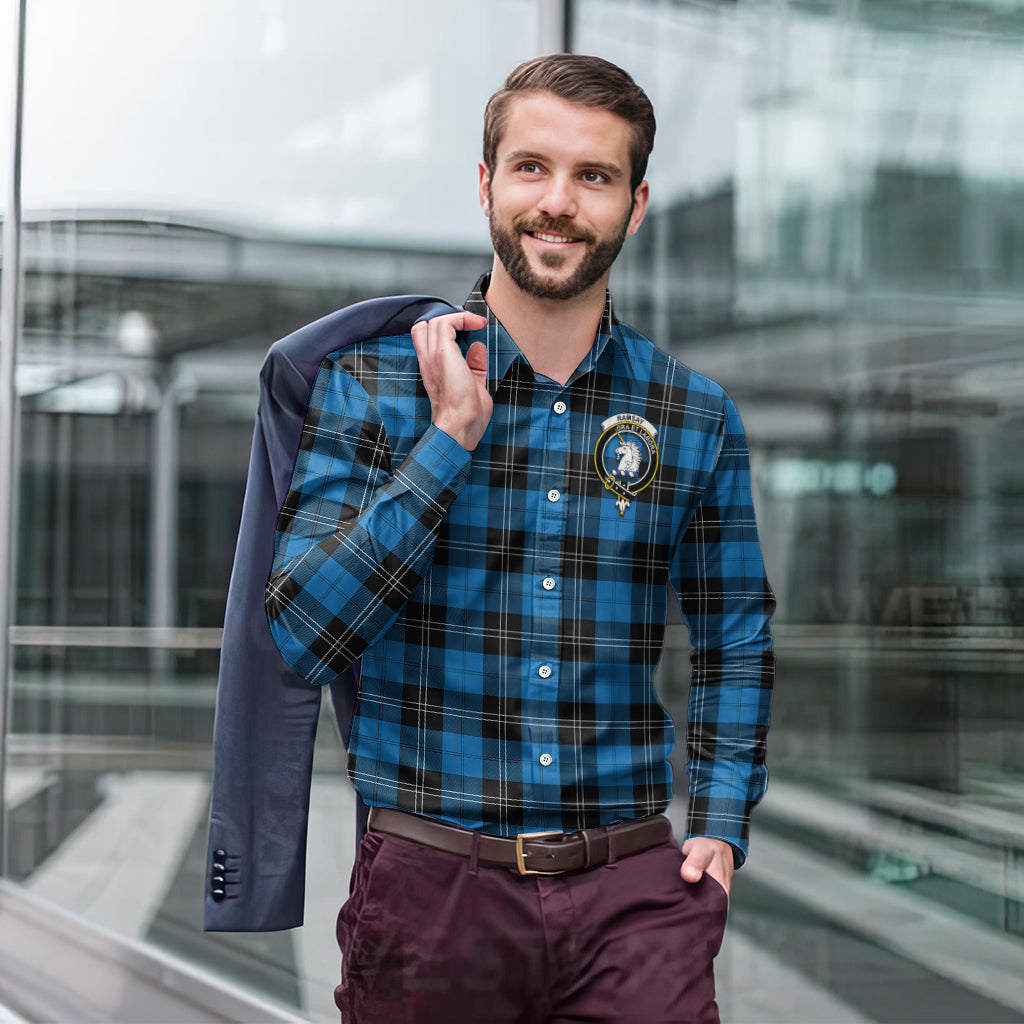 ramsay-blue-ancient-tartan-long-sleeve-button-up-shirt-with-family-crest