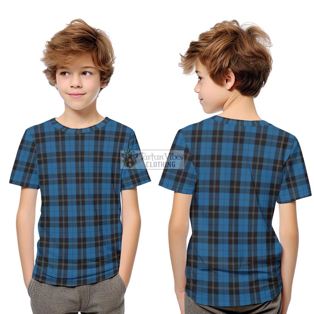 Tartan Vibes Clothing Ramsay Blue Hunting Tartan Kid T-Shirt