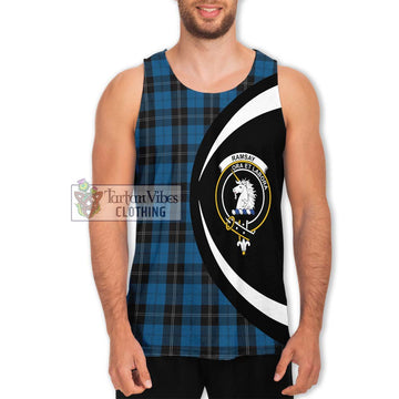 Ramsay Blue Hunting Tartan Men's Tank Top with Family Crest Circle Style