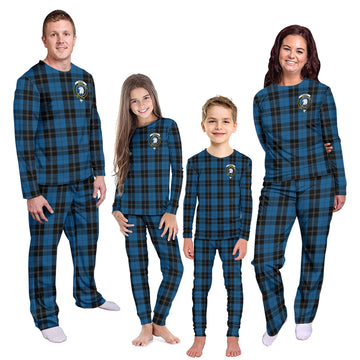 Ramsay Blue Hunting Tartan Pajamas Family Set with Family Crest