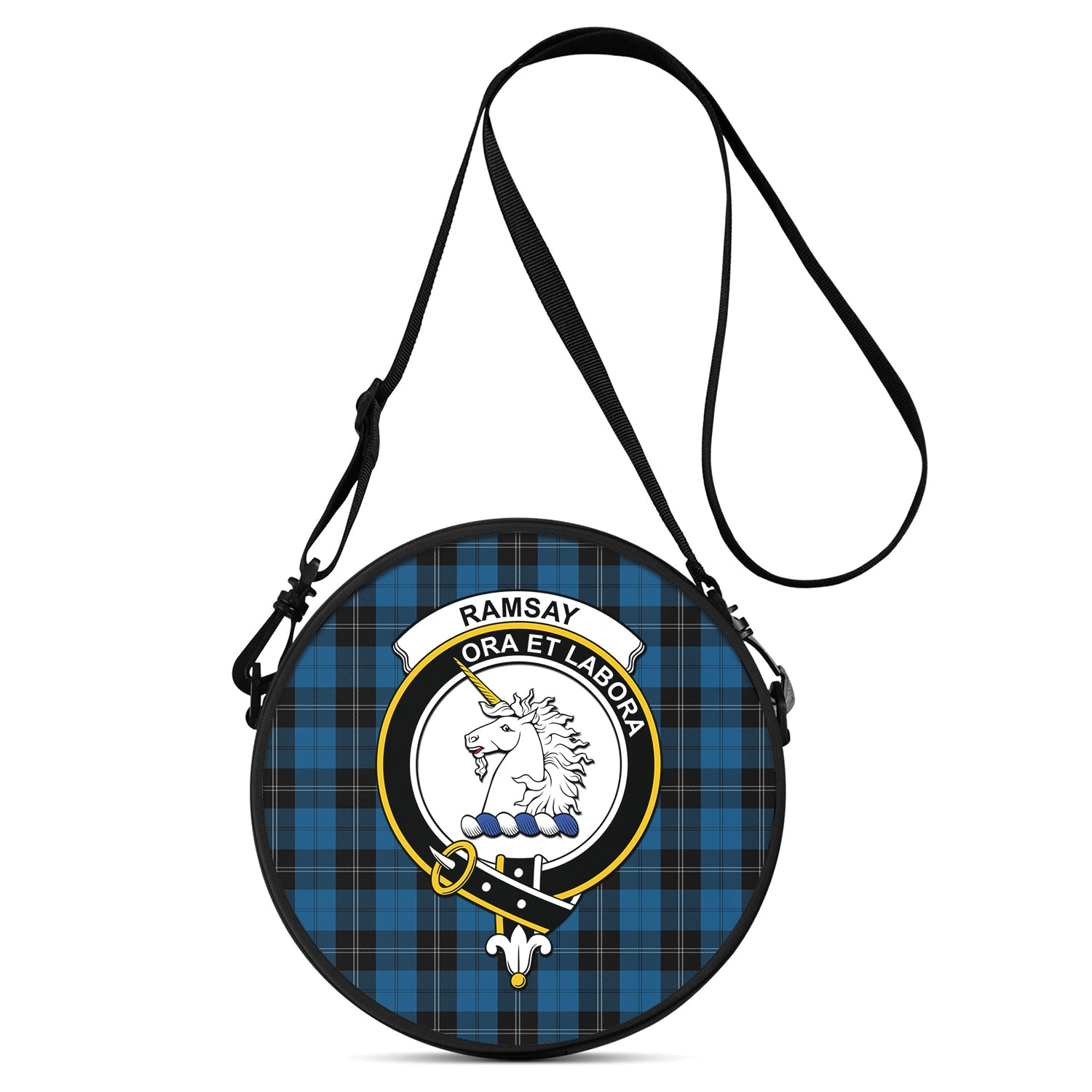 ramsay-blue-hunting-tartan-round-satchel-bags-with-family-crest