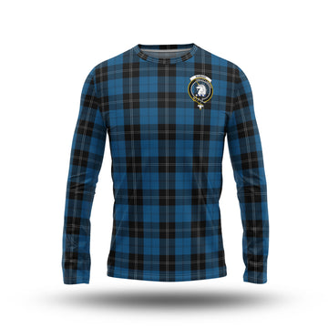 Ramsay Blue Hunting Tartan Long Sleeve T-Shirt with Family Crest