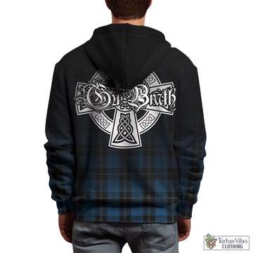 Ramsay Blue Hunting Tartan Hoodie Featuring Alba Gu Brath Family Crest Celtic Inspired