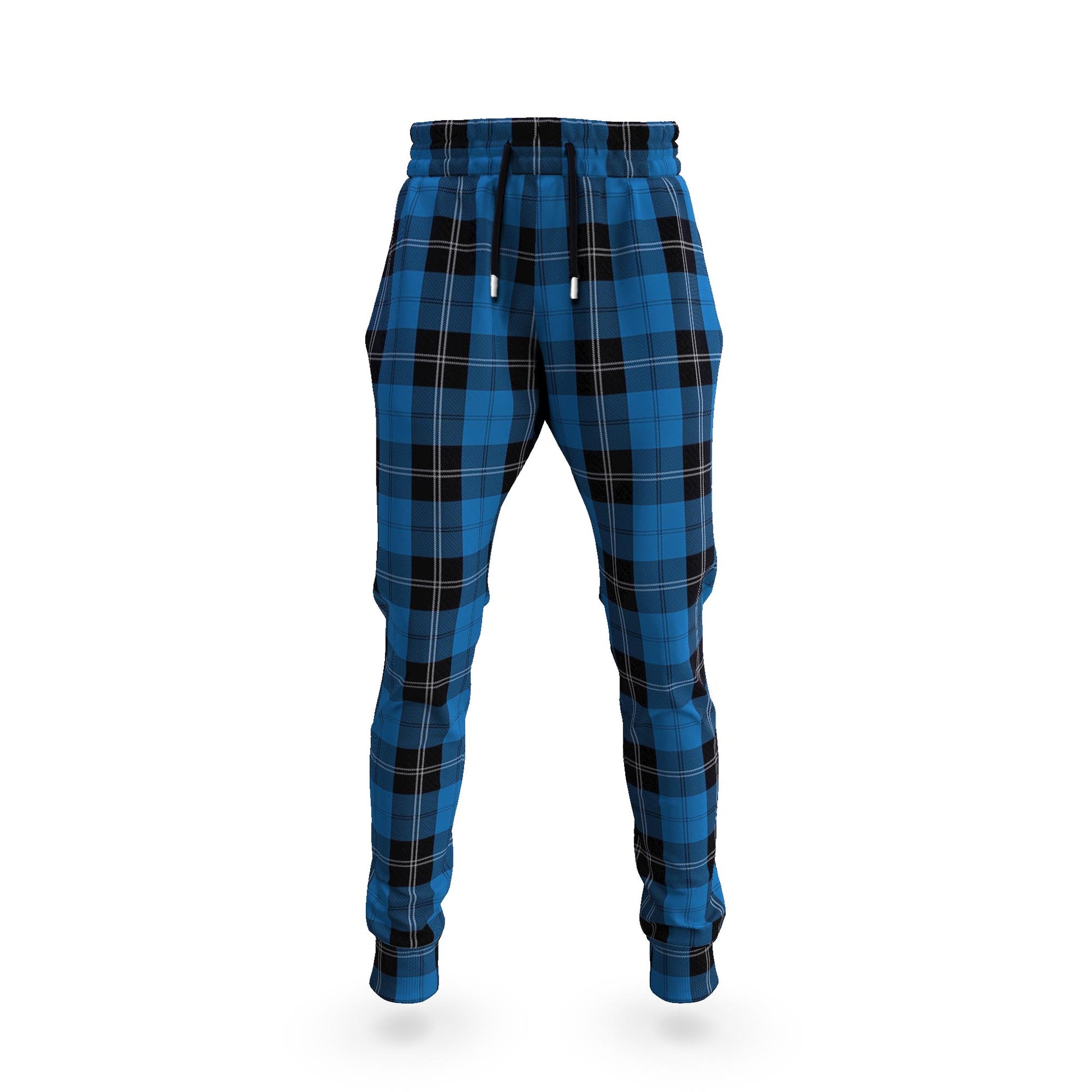 Ramsay Blue Hunting Tartan Joggers Pants 5XL - Tartan Vibes Clothing