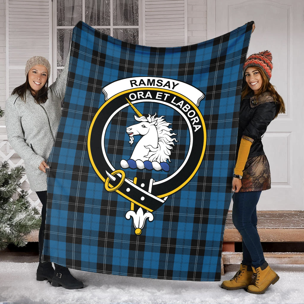 ramsay-blue-hunting-tartab-blanket-with-family-crest